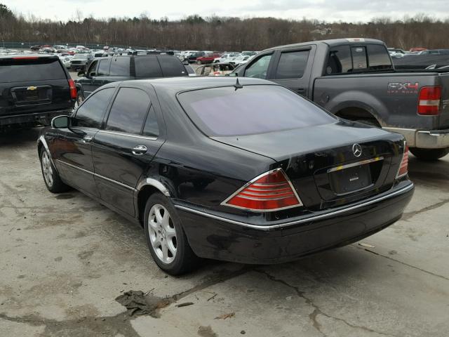 WDBNG84J03A344265 - 2003 MERCEDES-BENZ S 500 4MAT BLACK photo 3