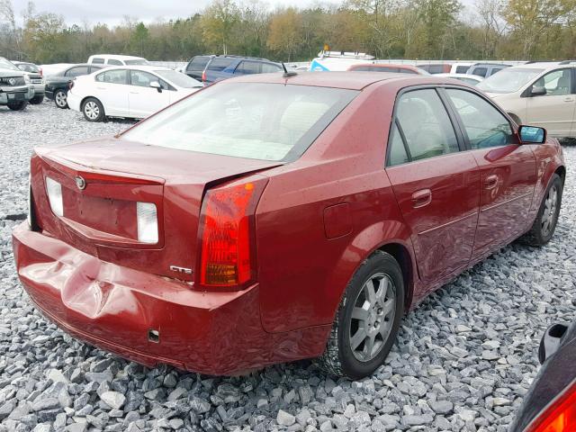 1G6DP567850200603 - 2005 CADILLAC CTS HI FEA MAROON photo 4