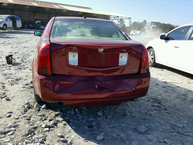 1G6DP567850200603 - 2005 CADILLAC CTS HI FEA MAROON photo 9