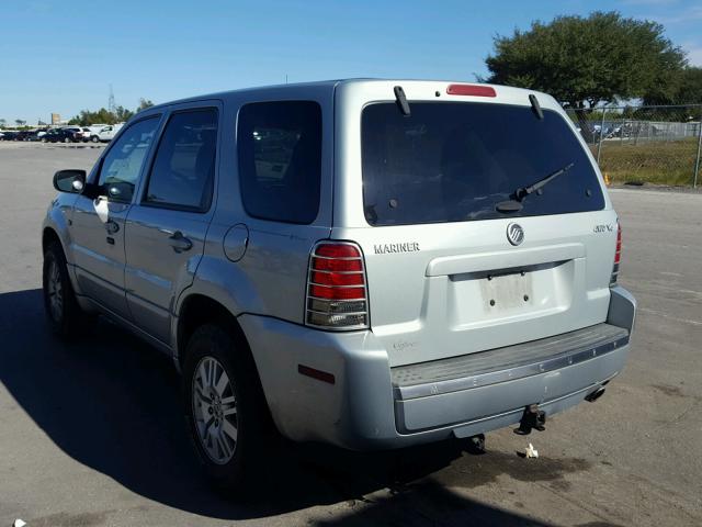 4M2CU57115DJ00227 - 2005 MERCURY MARINER SILVER photo 3