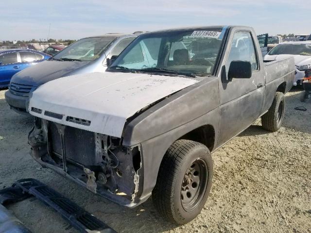 1N6SD11S6PC355375 - 1993 NISSAN TRUCK SHOR GRAY photo 2