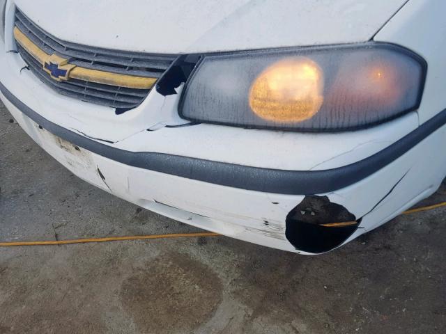 2G1WF52E049366916 - 2004 CHEVROLET IMPALA WHITE photo 9