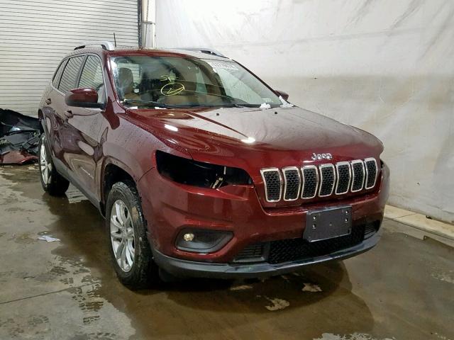 1C4PJMCX9KD138014 - 2019 JEEP CHEROKEE L BURGUNDY photo 1