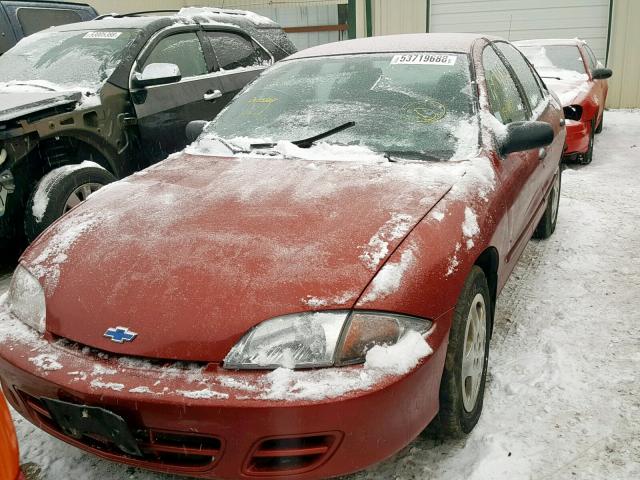 1G1JF524517254093 - 2001 CHEVROLET CAVALIER L RED photo 9