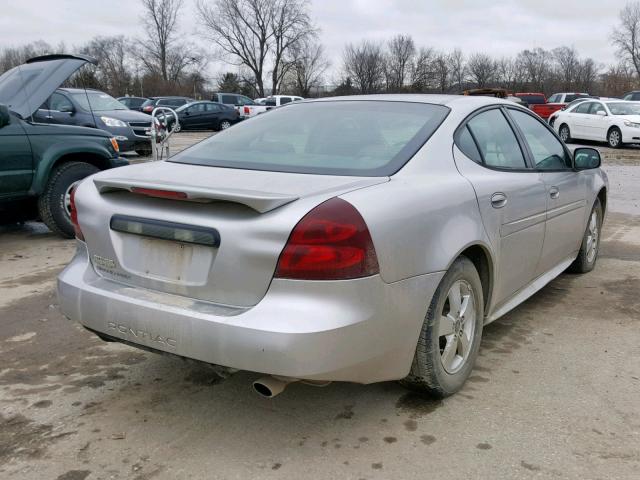 2G2WP552561208857 - 2006 PONTIAC GRAND PRIX ვერცხლისფერი ფოტო 4