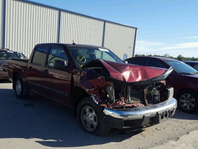 1GTCS43E388216587 - 2008 GMC CANYON SLE MAROON photo 1