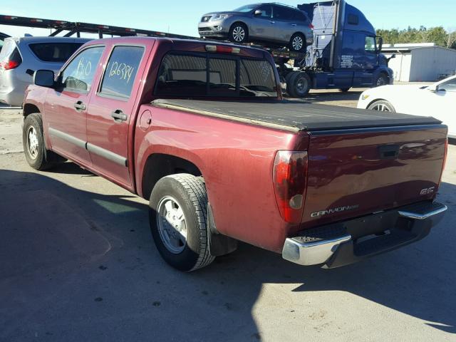 1GTCS43E388216587 - 2008 GMC CANYON SLE MAROON photo 3