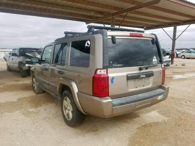 1J8HH48N16C175960 - 2006 JEEP COMMANDER 金色 照片 3