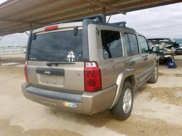 1J8HH48N16C175960 - 2006 JEEP COMMANDER 金色 照片 4