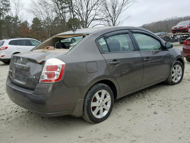 3N1AB61E67L653802 - 2007 NISSAN SENTRA 2.0 GRAY photo 4