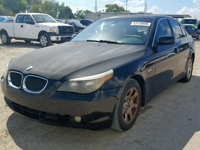 WBANA53584B854040 - 2004 BMW 525 I BLACK photo 2