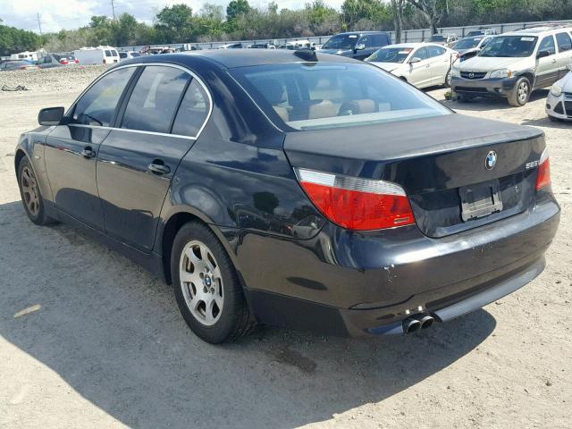 WBANA53584B854040 - 2004 BMW 525 I BLACK photo 3