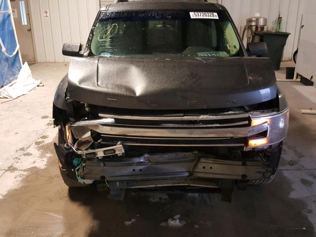 2FMGK5B84JBA02404 - 2018 FORD FLEX SE GRAY photo 9