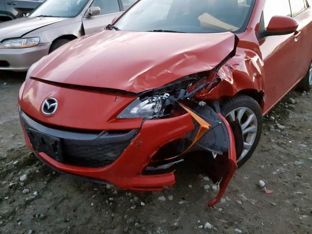 JM1BL1K67B1463287 - 2011 MAZDA 3 S RED photo 9