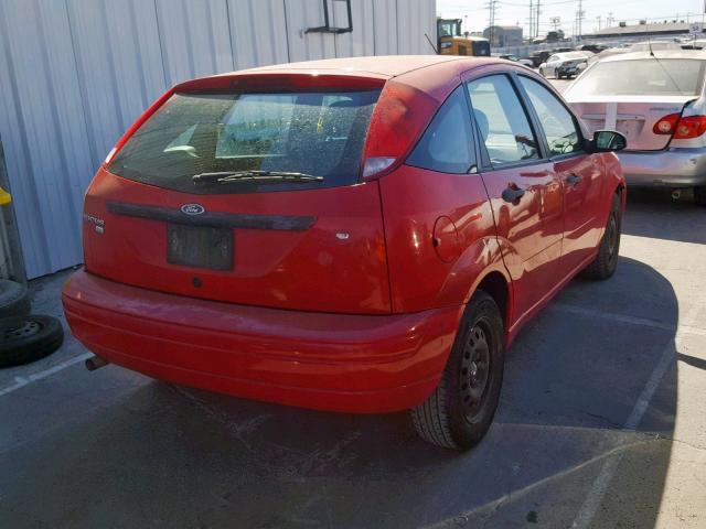 1FAFP37N47W169458 - 2007 FORD FOCUS ZX5 RED photo 4