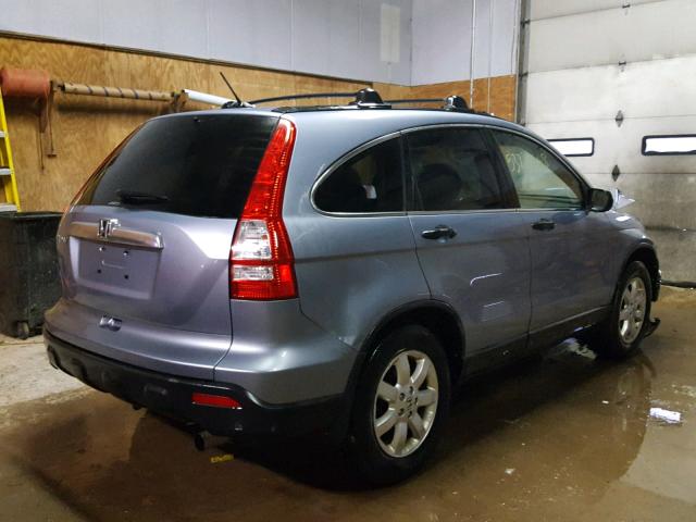 JHLRE48557C064112 - 2007 HONDA CR-V EX BLUE photo 4