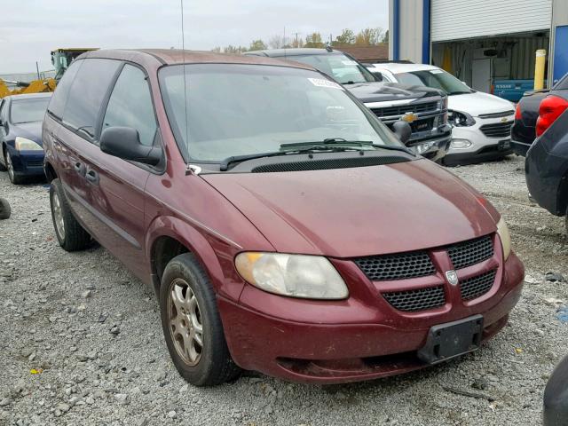 1D4GP25R63B246298 - 2003 DODGE CARAVAN SE MAROON photo 1