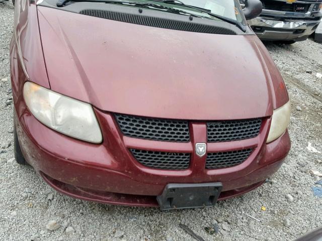 1D4GP25R63B246298 - 2003 DODGE CARAVAN SE MAROON photo 7