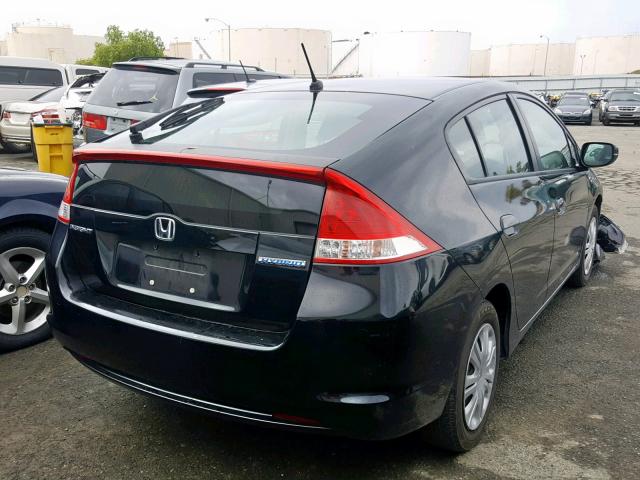 JHMZE2H51AS031749 - 2010 HONDA INSIGHT LX BLACK photo 4