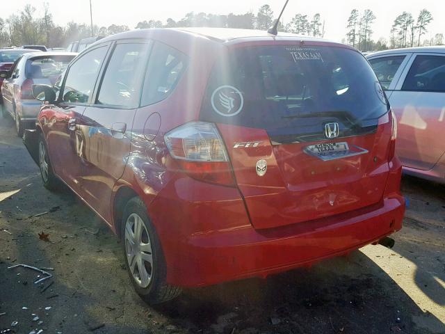 JHMGE87299S038655 - 2009 HONDA FIT RED photo 3