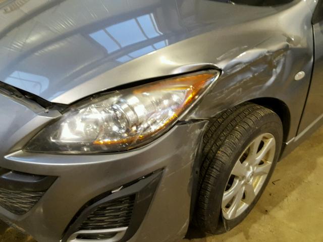 JM1BL1H56A1293808 - 2010 MAZDA 3 S SILVER photo 9