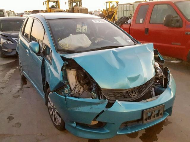 JHMGE8H53DC037951 - 2013 HONDA FIT SPORT BLUE photo 1