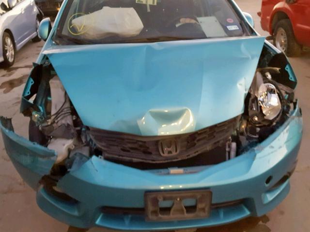 JHMGE8H53DC037951 - 2013 HONDA FIT SPORT BLUE photo 9