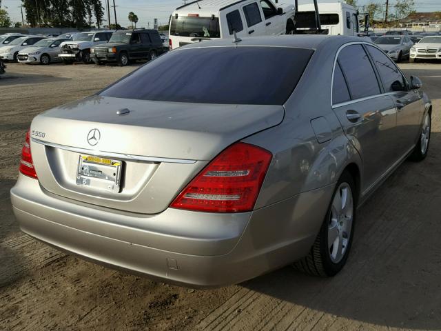 WDDNG71X97A043834 - 2007 MERCEDES-BENZ S 550 GOLD photo 4