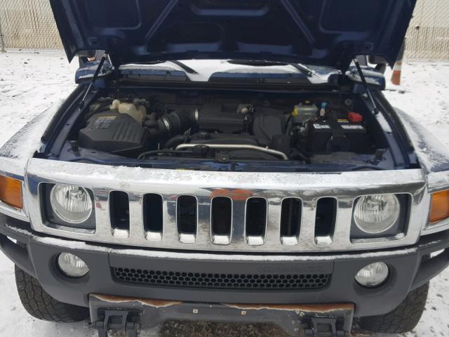 5GTDN136968133867 - 2006 HUMMER H3 BLUE photo 7