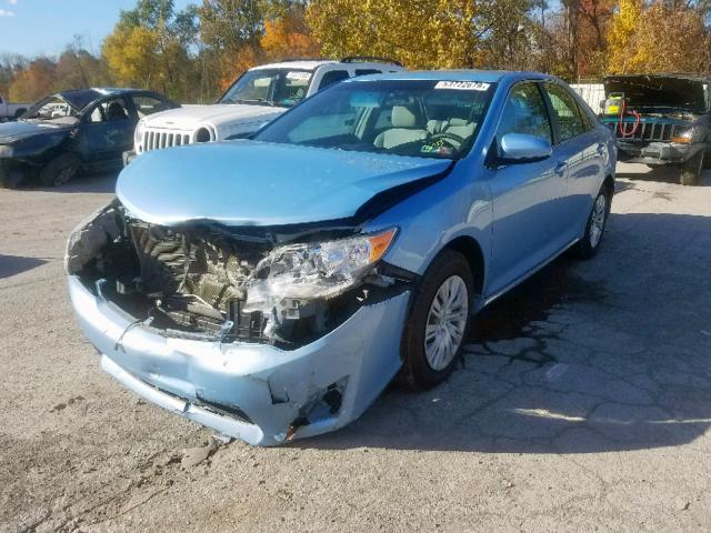 4T4BF1FK6CR212907 - 2012 TOYOTA CAMRY BASE BLUE photo 2