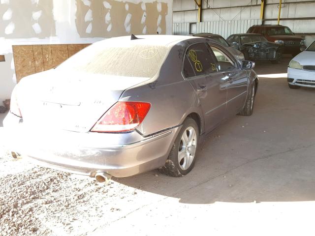 JH4KB16536C006974 - 2006 ACURA RL CHARCOAL photo 4