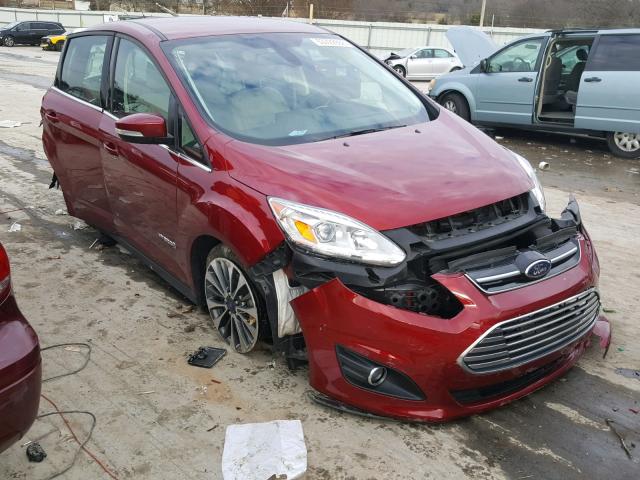 1FADP5DUXHL116670 - 2017 FORD C-MAX TITA RED photo 1