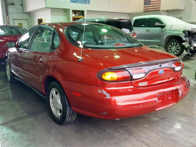 1FALP52U3VA141142 - 1997 FORD TAURUS GL RED photo 3