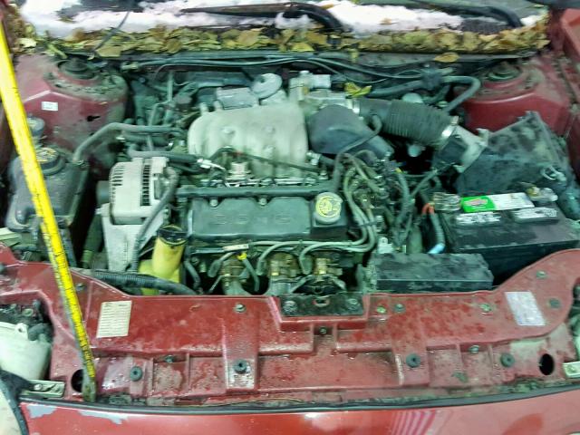 1FALP52U3VA141142 - 1997 FORD TAURUS GL RED photo 7