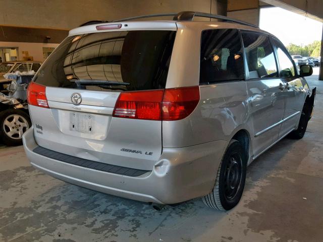 5TDZA23C74S155959 - 2004 TOYOTA SIENNA CE TAN photo 4