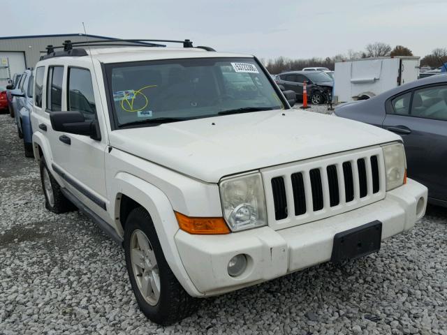1J8HG48N56C104893 - 2006 JEEP COMMANDER WHITE photo 1