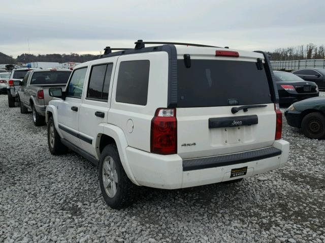 1J8HG48N56C104893 - 2006 JEEP COMMANDER WHITE photo 3