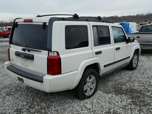 1J8HG48N56C104893 - 2006 JEEP COMMANDER WHITE photo 4