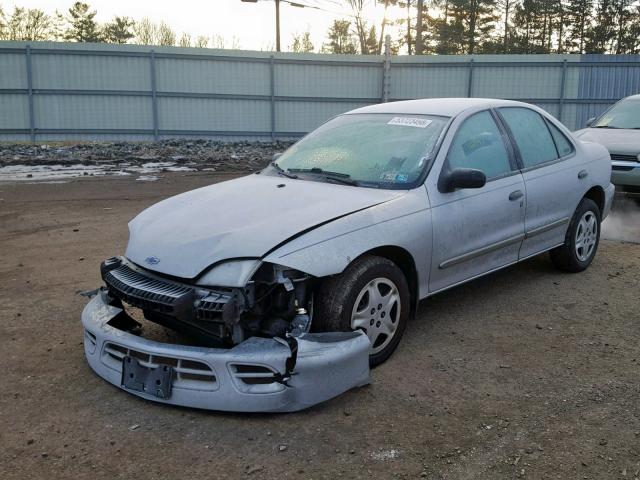 1G1JF524927350083 - 2002 CHEVROLET CAVALIER L SILVER photo 2