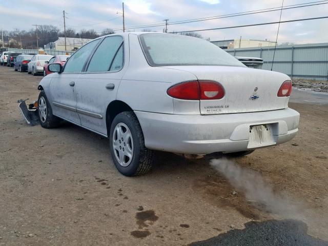 1G1JF524927350083 - 2002 CHEVROLET CAVALIER L SILVER photo 3