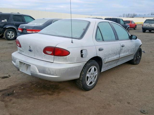 1G1JF524927350083 - 2002 CHEVROLET CAVALIER L SILVER photo 4