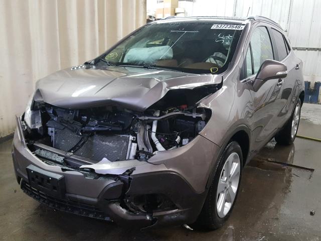 KL4CJCSB7FB188758 - 2015 BUICK ENCORE TAN photo 2