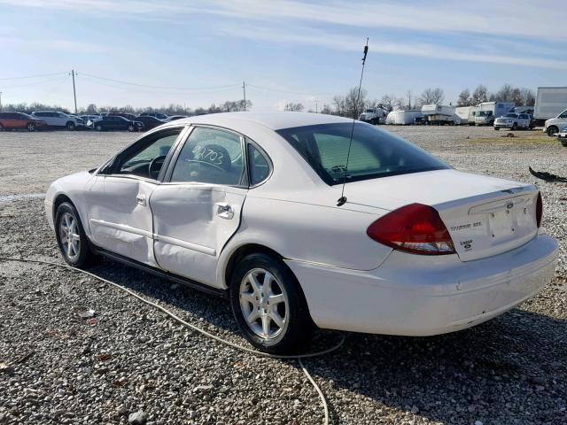 1FAFP56U85A294154 - 2005 FORD TAURUS SEL WHITE photo 3