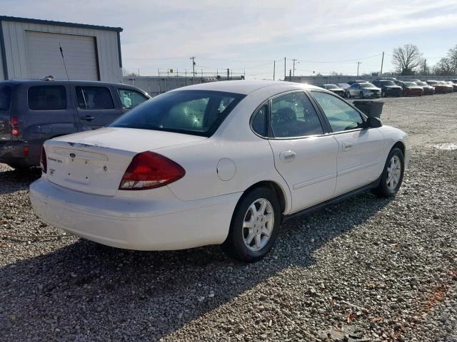 1FAFP56U85A294154 - 2005 FORD TAURUS SEL WHITE photo 4