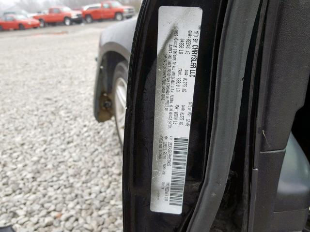 2B3KA33V29H578495 - 2009 DODGE CHARGER SX BLACK photo 10