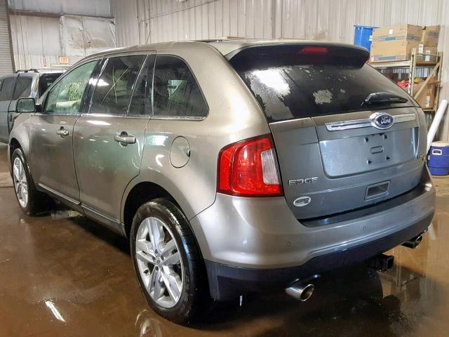 2FMDK4KC6CBA78453 - 2012 FORD EDGE LIMIT BROWN photo 3