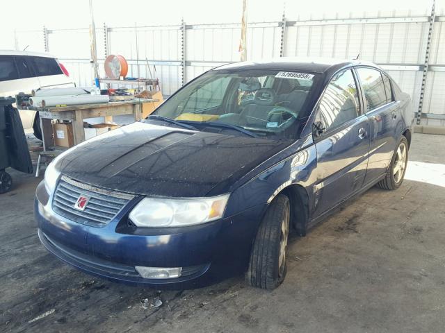 1G8AL55F27Z158748 - 2007 SATURN ION LEVEL BLUE photo 2