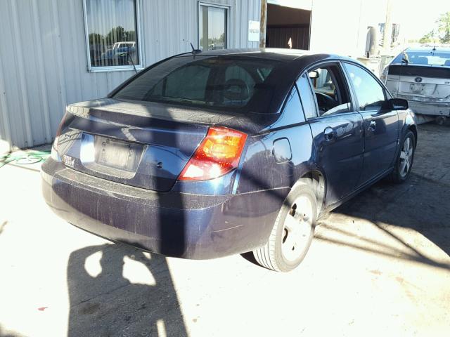 1G8AL55F27Z158748 - 2007 SATURN ION LEVEL BLUE photo 4