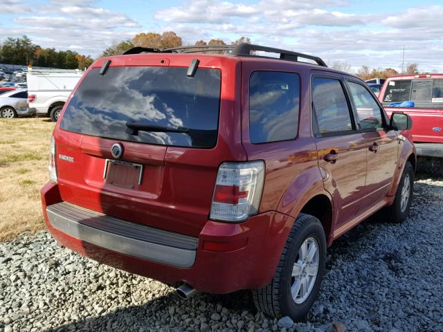 4M2CU81769KJ19033 - 2009 MERCURY MARINER RED photo 4