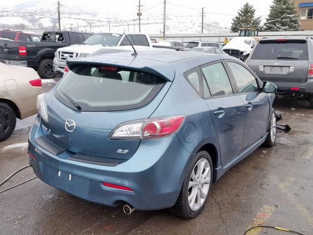 JM1BL1K57B1367425 - 2011 MAZDA 3 S BLUE photo 4